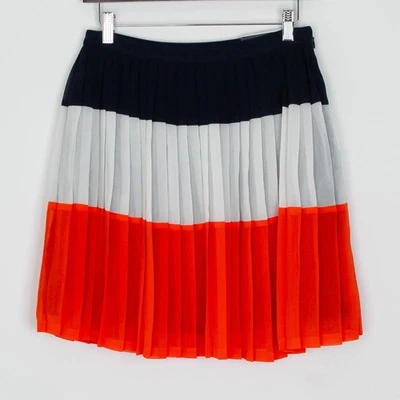 NWT Banana Republic Womens Pleated Skirt Size 4 Colorblock Party Office Work - Image 1 of 4