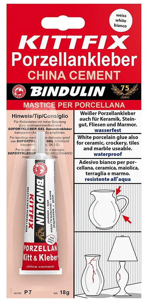 Kittfix Porzellankit 18g von Bindulin