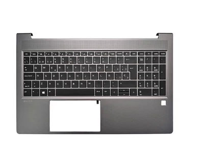 US/Spanish/Latin Keyboard For HP ZBook Power G7 G8 G10 15.6 inch Palmrest Cover - Image 1 of 4