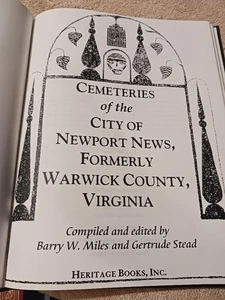 Friedhöfe der Stadt Newport Nachrichten Warwick County Virginia Genealogie Todesfälle - Bild 1 von 6