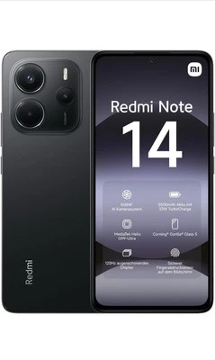 New Boxed Sim Free Unlocked Xiaomi Redmi Note 14 4G 128GB 6GB RAM Smart phone - Image 1 of 4