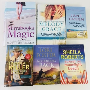 Lot of 6 Mixed Authors and Mixed Variety Paperback Lot Romance Books - Picture 1 of 6