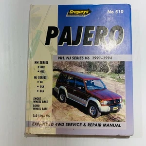 Libro manual de servicio y reparación Gregory’s Mitsubishi Pajero 1991-1994 NH NJ 4x4 510 - Imagen 1 de 12