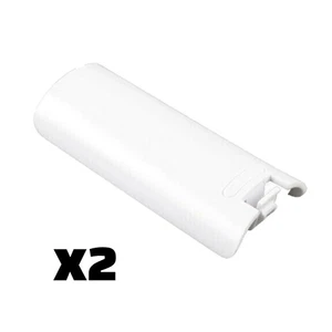 Nintendo Wii Remote Cover (x2 Bianco) - Sostituire Controller Back Battery Cover - Foto 1 di 1