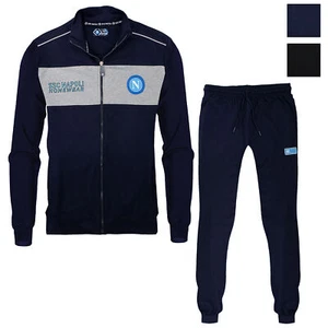 SSC Napoli Adult Long Sleeve Cotton Jumpsuit Mens Zip Sweatshirt 7036 - Picture 1 of 13