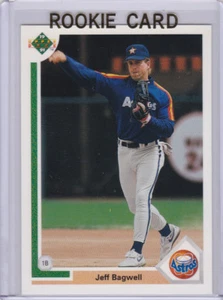 JEFF BAGWELL ROOKIE CARD 1991 Upper Deck RC Houston Astros Baseball MLB HOFer! - Picture 1 of 2