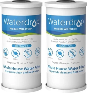 Waterdrop FXHTC Whole House Carbon Water Filter, Replacement for GE® FXHTC, (2) - Picture 1 of 9