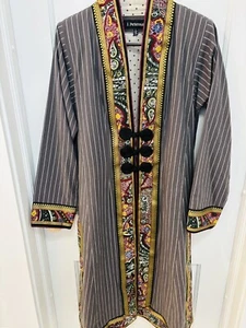 Vintage J Peterman Indian Patterned Jacket Size 6 - Picture 1 of 7