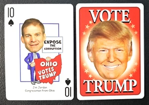 Jim Jordan 10 of Spades Ohio Congressman Vote Trump Hero Deck Playing Card 2024 - Bild 1 von 1