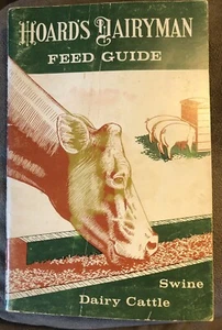 Hoards Dairyman Swine And Dairy Cattle Feed Guide 1965 6 X 9” C24 - Foto 1 di 6