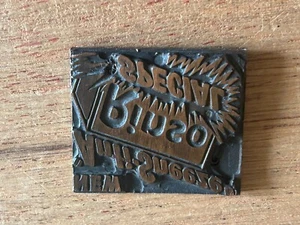 RINSO Laundry Detergent Printers Ad Plate Metal 1940s Vintage Advertising Scarce - Picture 1 of 21