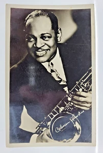 Vintage Postkarte Coleman Hawkins, Jazz Saxophonist - Bild 1 von 2
