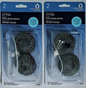 Helping Hand 01000 Washing Machine Hoses Alum Lint Traps Lot of 2 Packs 4 Total - Picture 1 of 2