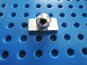 Lego 1 x Belville Fliese mit Ball Kugel 70942 chrom silber 1x2 - Bild 1 von 2