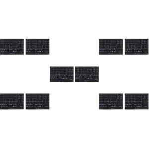5 PCS English Keyboard Stickers Uk Letters Universal Computer Laptop - Picture 1 of 12