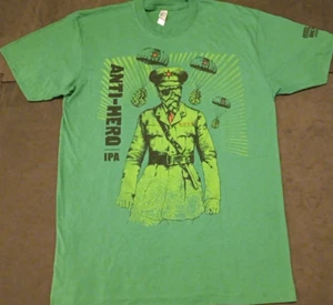 Unisex Med Revolution Brewing Co Anti Hero IPA Graphic Beer Collection T Shirt - Picture 1 of 7