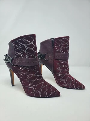 Sam Edelman Mila Burgundy Maroon Womens 7 Heel Booties - Imagem 1 de 4