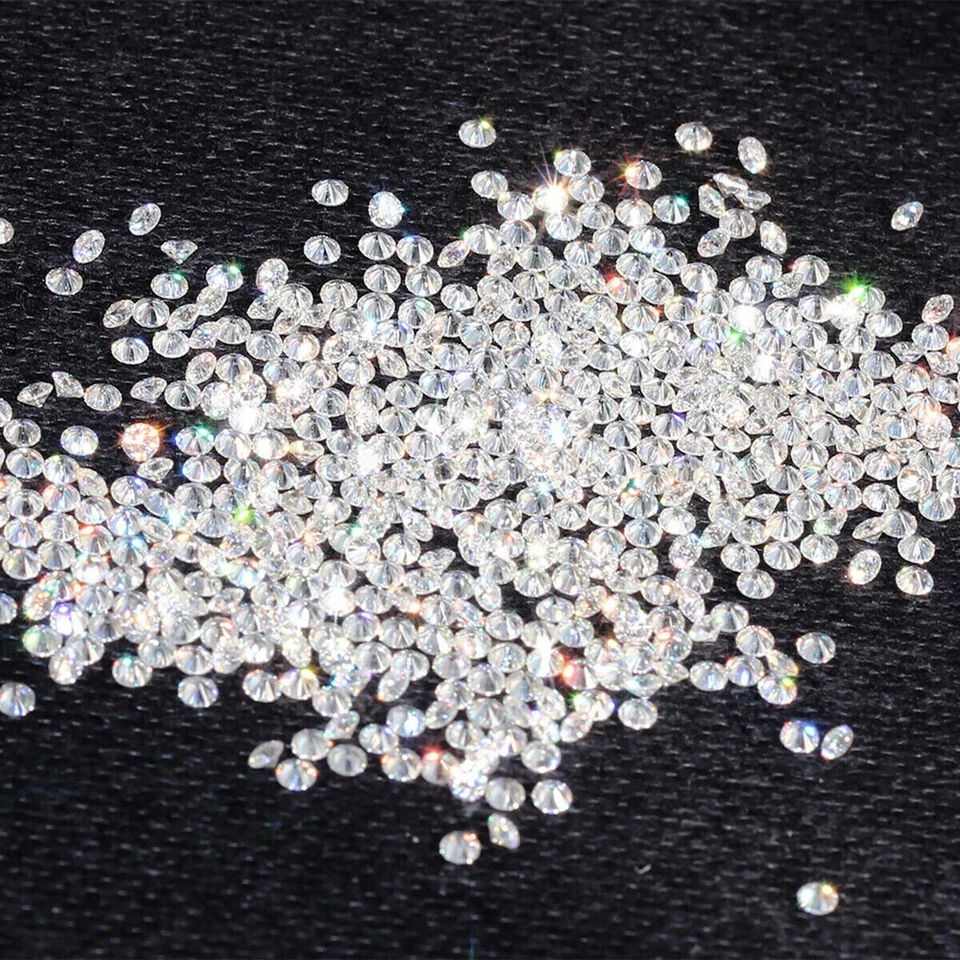 100 Pieces Tiny 1 MM Natural Loose Diamond Lot G Color SI1 Certified 0.544 TCW - Image 1 of 4