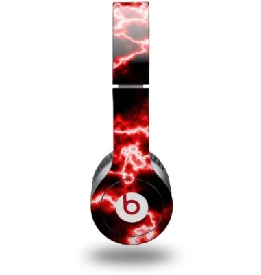 Skin for Beats Solo HD Headphones Electrify Red by WraptorSkinz - Image 1 of 4