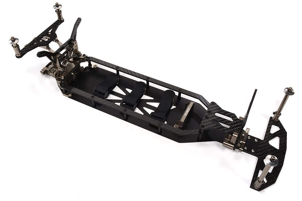 Alloy Chassis & Carbon Fiber Conversion Kit for Team Associated DR10 Drag - Image 1 of 4