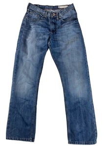 Lee Dungarees Slim Straight Leg Jeans Blue Boy's Size 16 Regular Light Wash - Picture 1 of 12