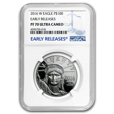 2016-W 1 oz Proof Platinum American Eagle PF-70 NGC (ER) - SKU #98494 Cover