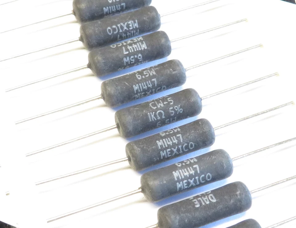 10 Stück Drahtwiderstand 1kOhm 6.5W 5%, Vishay Dale CW0051K000JE73