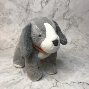 Carters Puppy Dog Plush Orange Bandana Scarf White Gray Stuffed Animal 2015 17 - Picture 1 of 5