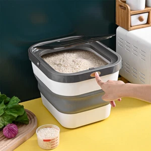 10 KG Large Kitchen Rice Dispenser Container Cereal Box Dry Food Grain Storage - Picture 1 of 12