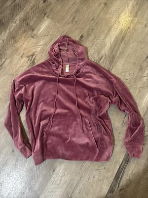 Sudadera con Capucha Green Tea Dusty Rose Terciopelo Cálida y Acogedora con Bolsillo Canguro Talla Grande Foto 1 de 4