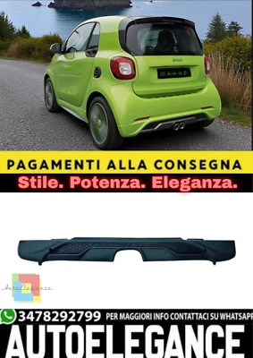 💫Diffusore Posteriore Nero per Smart ForTwo (453) Coupé / Cabrio (2014–2020)💫 - Imagen 1 de 4