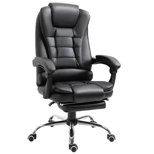 Leather High Back Executive Office Chair Swivel Desk Task Computer Ergonomic - Picture 1 of 5