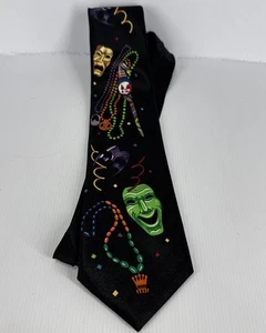 Brother’s Handmade Mardi Gras Black Tie 1997 Good Condition Gay Lesbian - Picture 1 of 6