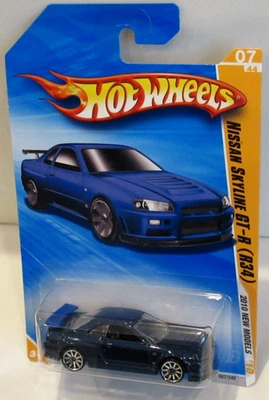 2010 HOT WHEELS NEW MODELS ~ NISSAN SKYLINE GT-R (R-34) ~ MINT ~ - Image 1 of 4