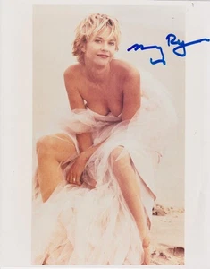FOTO A COLOR MUY SEXY FIRMADA A MANO 8"X10" MEG RYAN "UN BONITO COLECCIONABLE" - Imagen 1 de 1