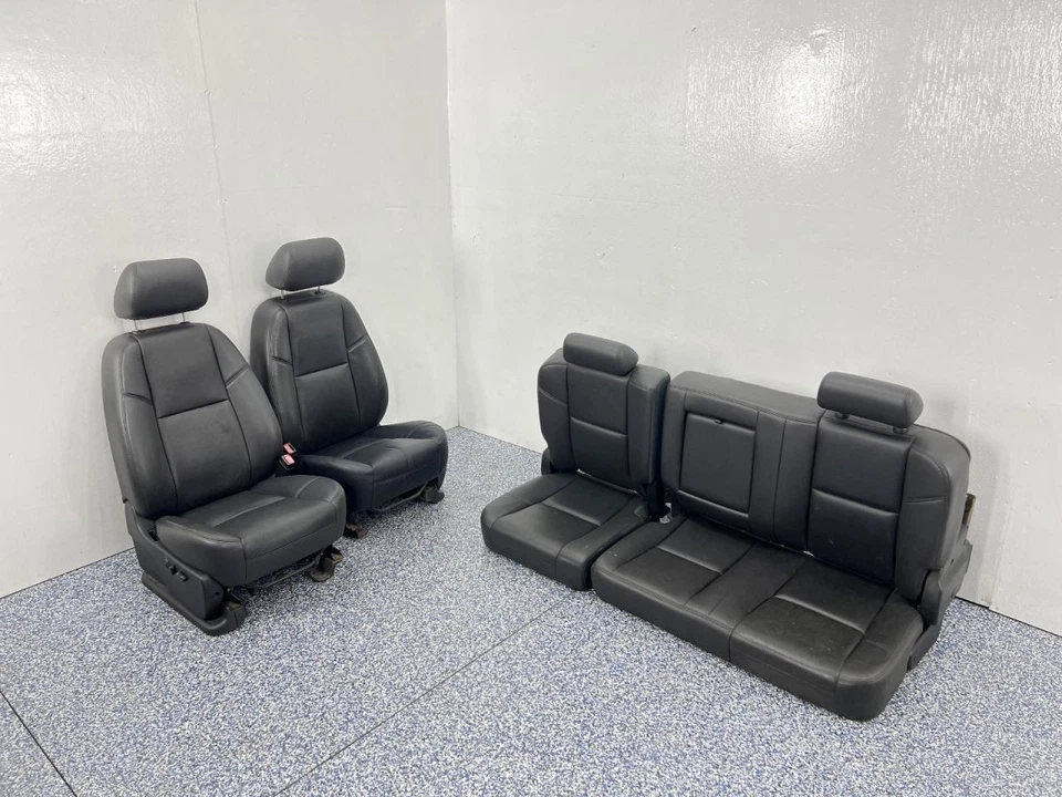 2014 GMC Sierra 3500HD Denali Pickup Front Rear Black Leather Seats 4dr904200 Foto 1 de 4