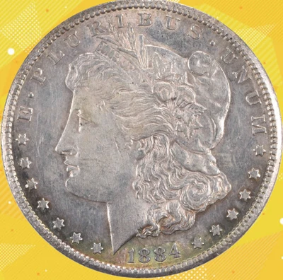 1884 Morgan Silver Dollar Circulated Carson City - Image 1 of 2