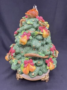 FITZ & FLOYD 12 DAYS OF CHRISTMAS Fünf goldene Ringe Deckeldose Neu - Bild 1 von 11