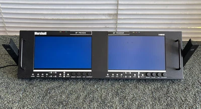 Marshall V-MD702 Dual High Resolution Rack Mount Video Monitors - FREE SHIPPING - Image 1 of 4