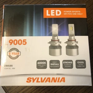 New SYLVANIA LED 9005 Powersport Headlight Bulbs for Off-Road Use or Fog - Picture 1 of 2