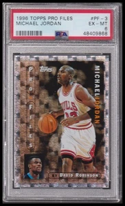 Topps Pro Files 1996 #PF-3 Michael Jordan PSA 6 - Imagen 1 de 2