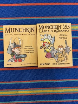 Bundle Munchkin 1 + 2 L'ascia o Raddoppia + 3 Errori Clericali - Gioco Completo - Immagine 1 di 3