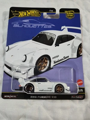 Hot Wheels Premium 2025 Car Culture Silhouettes RWB Porsche 930 blanco Foto 1 de 3