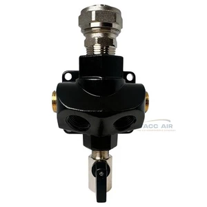 M8201 RapidAir 3/4" Maxline Multi Puerto Toma Bloque Colector 1/2" NPT (4x) - Imagen 1 de 15