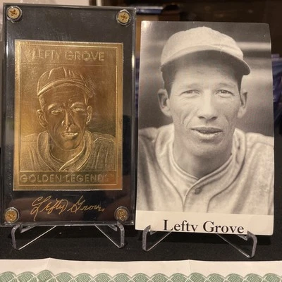 GOLDEN LEGENDS Lefty Grove 22KT Gold  in screw down case serial #’d 6511 Card - Image 1 of 4