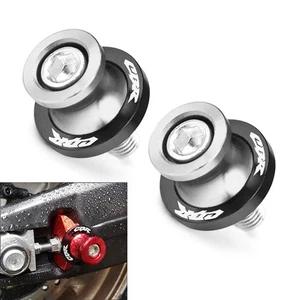 Carretes basculantes plateados para motocicleta soporte deslizante tornillo rosca de 8 mm para HONDA CBR - Imagen 1 de 5