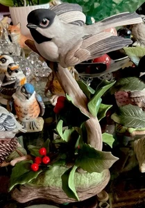 Boehm Porcelain Black Capped Chickadee 40195 USA 1979-85 Mint Condition - Picture 1 of 8