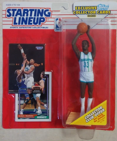 1993 Alonzo Mourning NBA Starting Lineup Collectible Action Figure - Sealed Cover