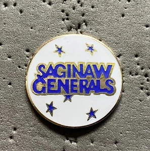 Saginaw Generals 1985-86 Logo IHL Hockey Pin - Imagen 1 de 2