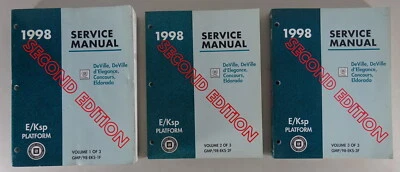 Manuale Di Officina Cadillac Eldorado / Deville / Deville D'Elegance Anno 1998 - Immagine 1 di 4